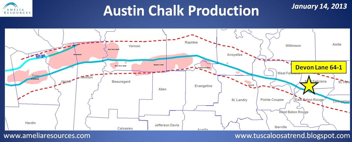 la carte de Austin à la craie