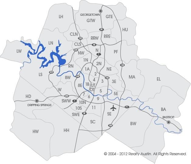 de la mls de la carte de Austin