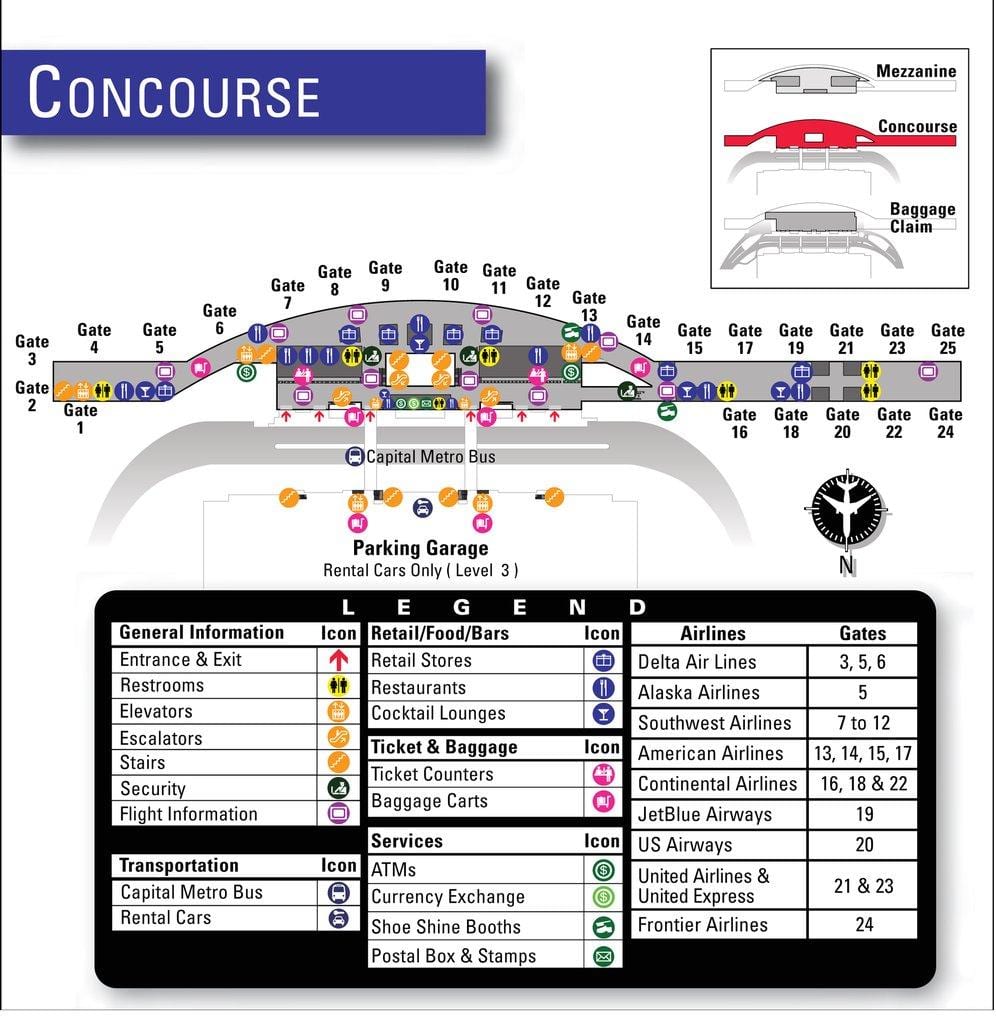 Austin terminal carte