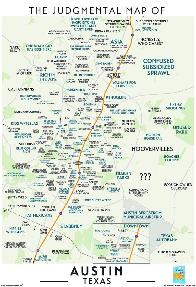 jugement de la carte de Austin