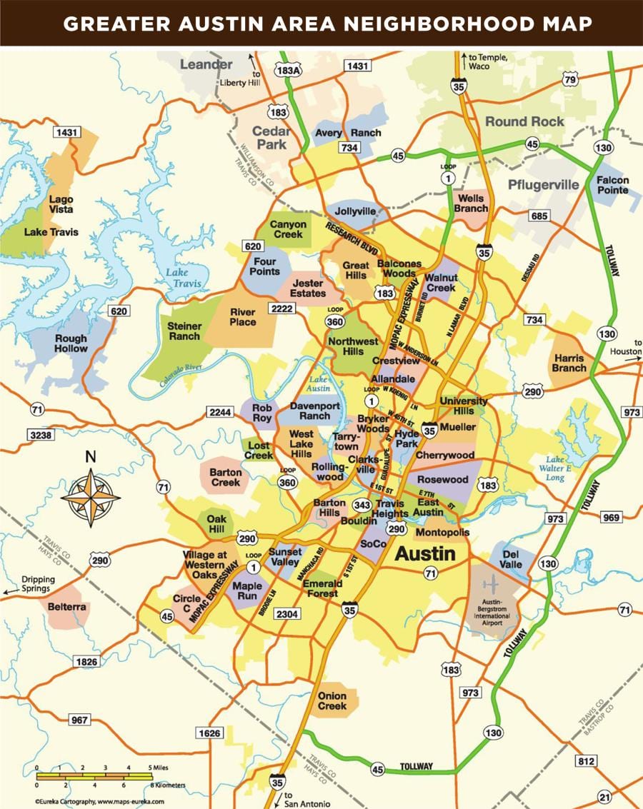 la carte de Austin Tx