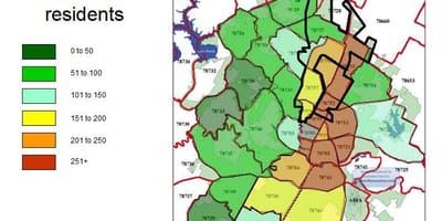 Carte de la criminalité Austin