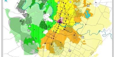 Austin développement de la carte